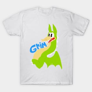 Grim Matchstick Cuphead Sticker T-Shirt